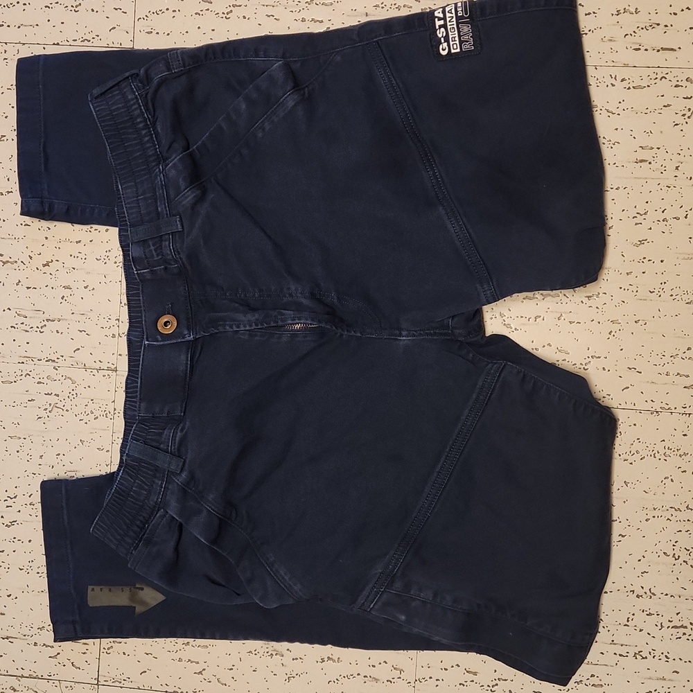 G-Star Raw Navy Blue Big Logo Rackam 3D Slim Fit Trainer Jeans